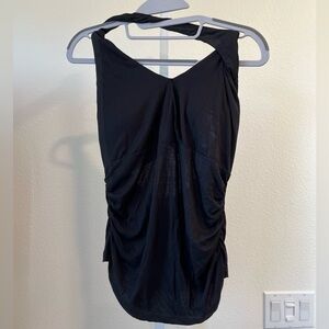 OGL Halter Neck Side Gathered Airy Brami Tank